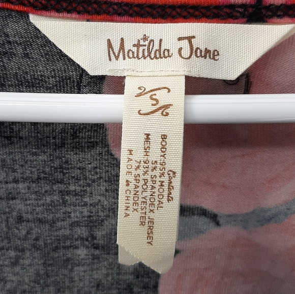 Matilda Jane Winter Blooms Floral Knit Top Small - Picture 5 of 8